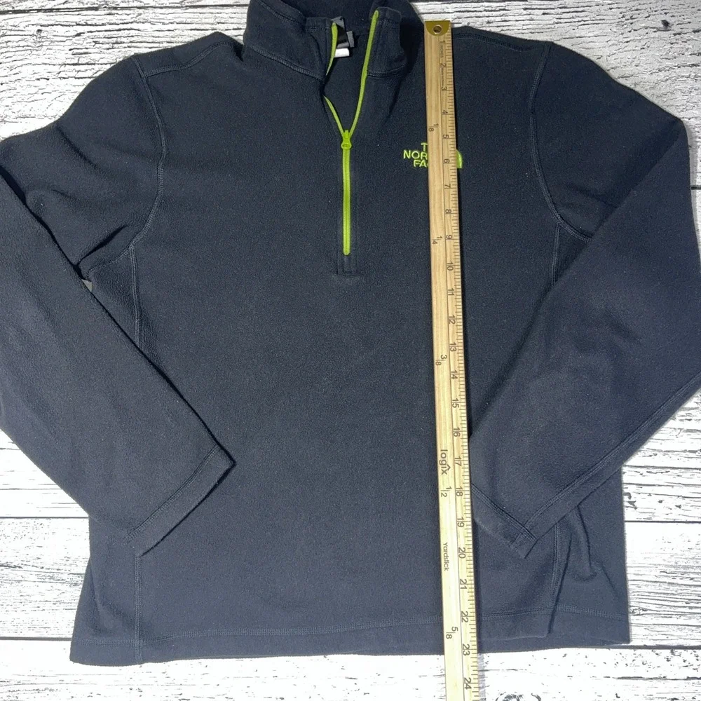 The North Face Men's‎ TKA 100 Glacier 1/4 Zip Fleece Men's Small Pullover Black
